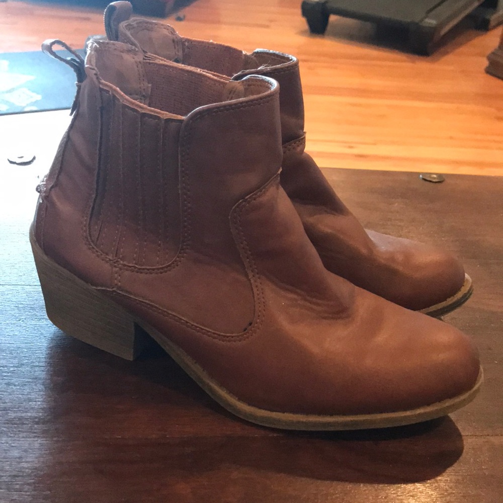 Brown booties